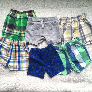 Baby Boy 6-9 Month Shorts Bundle 6 Pc
